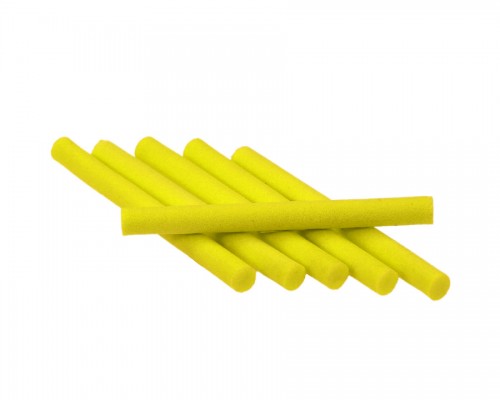 Foam Cylinders, Yellow, 4 mm
